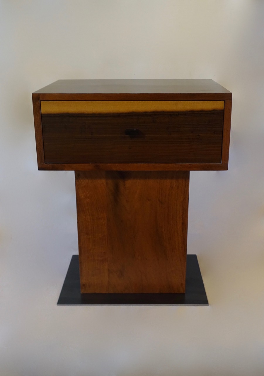 Mesquite, Exotic woods, bedside table pedestal